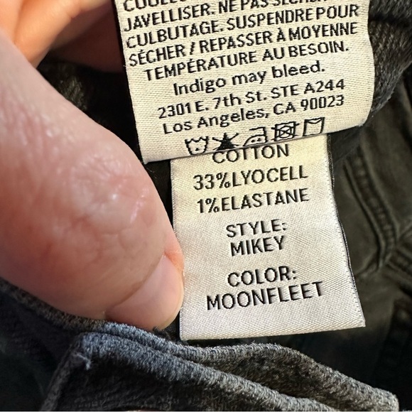 Boyish Mikey High Rise Button Fly Raw Hem Jeans Moonfleet - Picture 11 of 12
